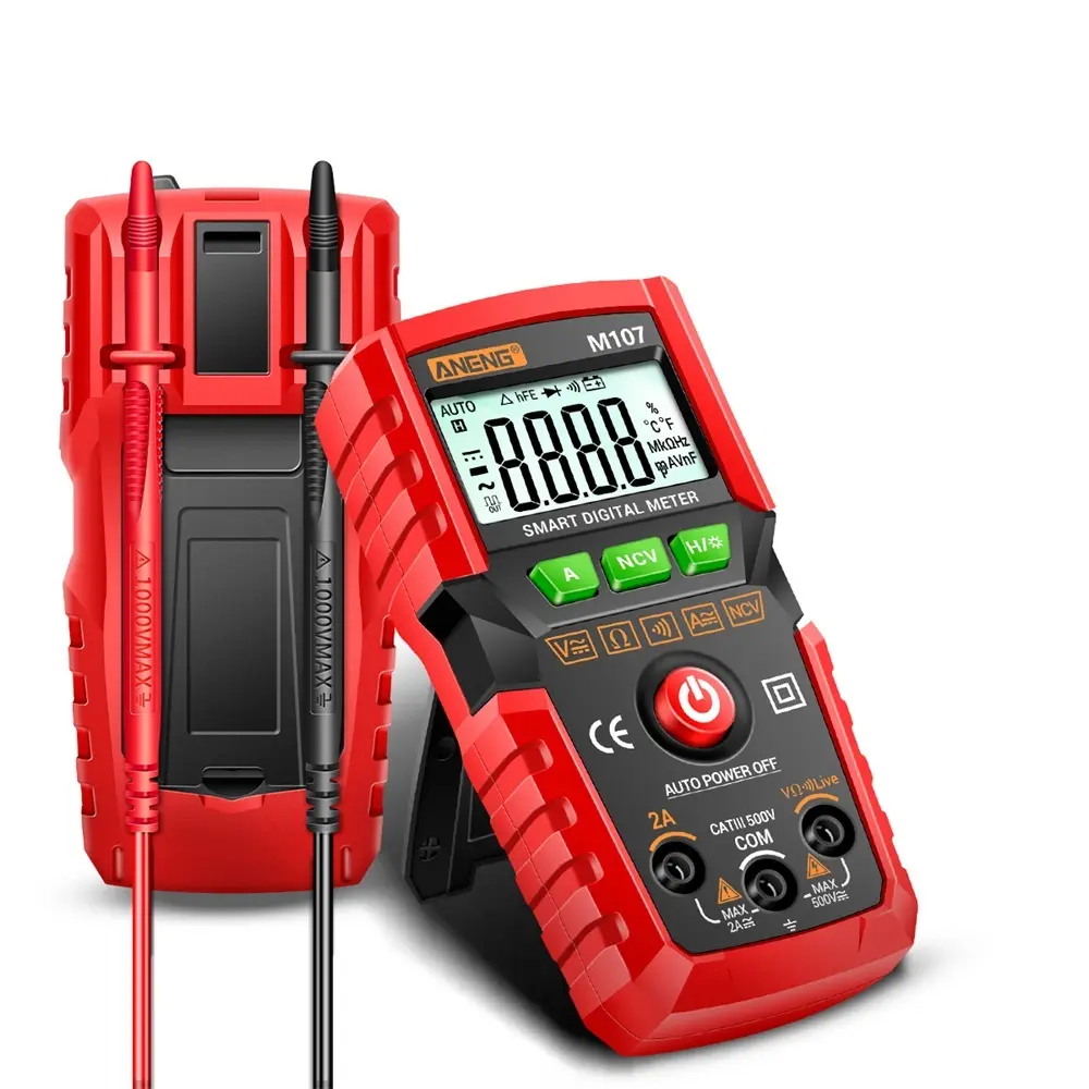 M107 Mini Digital Multimeter 4000 Count AC/DC Electrical Instruments Tester Auto Multimetro Digital Profesional Meter