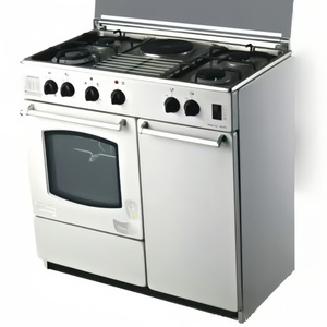 Cuisinière verticale électrique haut <span class=keywords><strong>de</strong></span> gamme personnalisée à 4 brûleurs gaz avec <span class=keywords><strong>four</strong></span> <span class=keywords><strong>et</strong></span> armoire <span class=keywords><strong>de</strong></span> rangement sous le brûleur à gaz - Product Image 4