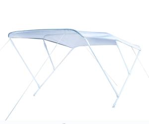 Mooie kwaliteit Bimini-top voor boten, met 3 boogconstructie, wit geschilderd aluminium frame. - Product Image 3