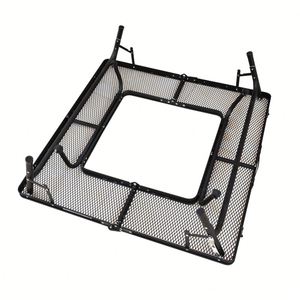 Lightweight Modern Design Metal Outdoor Grill Table Portable Kitchen Furniture with Wood Panel for <b>Camping</b> Beach RV <b>Picnics</b> BBQs - Product Image 3