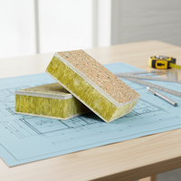 Panneaux muraux sandwich ignifuges pour bâtiments industriels, isolation résistante au feu
