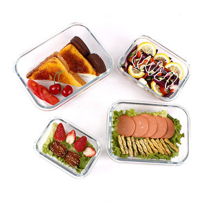 <span class=keywords><strong>Pyrex</strong></span> Semplicemente di un Negozio Di Vetro Quadrato Contenitore Per Alimenti Set/oem di Alta Vetro Borosilicato Bento Box - Product Image 4