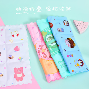 Coussin rafraîchissant Binkai Nine Square Ice Crystal pour siège, idéal pour l'été, pour étudiants et voitures, couleur aléatoire, design PVC dessin animé - Product Image 3