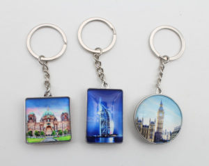 Porte-clés souvenir de bâtiment Big Ben de <span class=keywords><strong>Londres</strong></span> de sublimation personnalisé et bon marché - Product Image 5