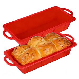 MUYULINS Molde Rectangular para Pan y Pastel de Silicona con Marco Metálico Reforzado, Antiadherente, Libre de BPA, Apto para LFGB - Product Image 1