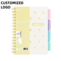 Benutzer definiertes Logo A4 3-Ring-Binder Notebook Weizens troh PU-Leder Erweiterbare Datei Tasche PP PVC-Tasche Schul portfolio Spiral A5