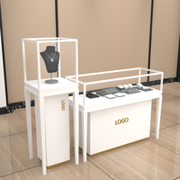 Bijoux haut de gamme montre boutique bois et verre vitrine design montre kiosque vitrine d'affichage