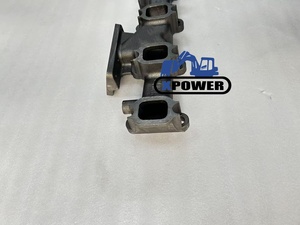 ท่อร่วมไอเสีย XPOWER 3901683 3931747 3970066สีดำ/ สีเงินสำหรับรถขุดตีนตะขาบ6BT5.9 6BT 6BTA 6btaa 5.9L - Product Image 2