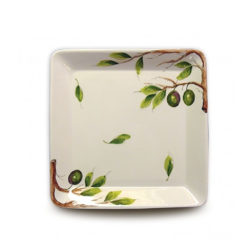 Plato Decorativo Cerámica Rambleña - Artesanía Andaluza 35x35 Cm