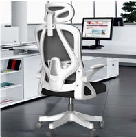 Chaise de bureau ergonomique à dossier haut en maille avec soutien lombaire, accoudoirs réglables, rotation à 360° °   Chaise de bureau pivotante pour le bureau à domicile
