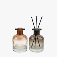 Bouteille en verre cylindrique dégradé haute transparence de 200 ml avec bouchon pour huiles essentielles – Vente en gros usine