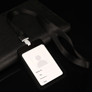プレミアムカスタムアルミ合金金属カード & 名札ホルダーストラップ付きワークID従業員バッジアクセサリー - Product Image 6