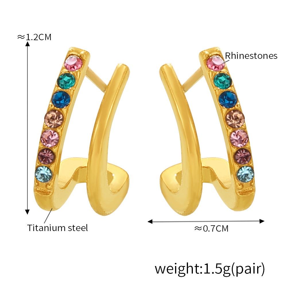 Or Diamant Boucles d'oreilles