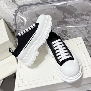 Chaussures classiques à talons hauts et semelle épaisse pour femme 2026 - Chaussures décontractées en toile personnalisées, mode, pour la marche en extérieur, amortissantes et anti-odeur - Product Image 4