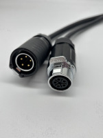 Connecteur Rond Étanche IP68 LP20 pour l'Automobile, Fabrication OEM, 2, 3, 4, 5, 8, 12 Broches, Femelle/Mâle, Connexions de Câbles de Haute Qualité