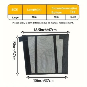 Protège-jambes réglables pour chevaux avec fonction <span class=keywords><strong>anti</strong></span>-roulement et <span class=keywords><strong>anti</strong></span>-plis pour écuries et stables – Répulsif <span class=keywords><strong>anti</strong></span>-moustiques en gros - Product Image 2