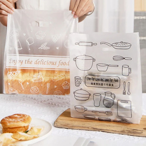 Tùy chỉnh in logo Chất lượng cao nhựa bánh mì Túi HDPE bao bì nhựa chết cắt xử lý mua sắm mang theo túi - Product Image 2