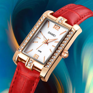 SKMEI 1690 Carré Cadran Quartz Mouvement En Acier Inoxydable <span class=keywords><strong>Bracelet</strong></span> Dames Montres pour Les Femmes - Product Image 4