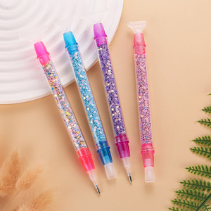 Bolígrafo de Puntos Moderno de 14 cm con Diseño Clásico Vintage, Herramienta de Arte con Diamantes de Imitación y Estrellas Brillantes - Product Image 2