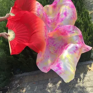 Velo <span class=keywords><strong>de</strong></span> seda 100% teñido con lazo Actuación en escenario Abanico <span class=keywords><strong>de</strong></span> seda <span class=keywords><strong>de</strong></span> danza del vientre <span class=keywords><strong>de</strong></span> bambú personalizable - Product Image 5