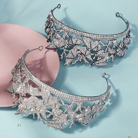 Diadème de tête de mort en cristal de strass pour Halloween, couronne pour reines, bijoux de cheveux, diadème