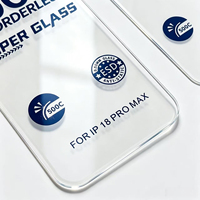 Protection d'écran en verre trempé ultra-fin 8K 500C 3D sans bordure, dureté 9H, antistatique, pour 18 Pro Max 17 16 Super Clear