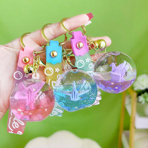 Multi Fles Ontwerpen Melkfles Sleutelhanger Prachtige Nieuwe Cartoon Mooie Kitty Beer Dinosaurus Vloeibare Hanger Tas Cadeau Sleutelhanger - Product Image 2