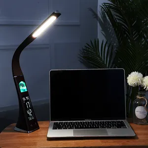 Slimme Oogbescherming Lamp Multifunctionele Touch Tafellampen Opvouwbare Temperatuur Vochtigheid Lcd-Display Led Bureau Licht Nachtlampje