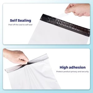 <b>White</b> Waterproof Poly Mailers with Thermal Labels and Stickers, Strong Adhesive Shipping <b>Envelopes</b> for Clothing Business Packagi - Product Image 4
