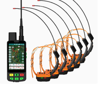 Traceur GPS pour chien 4G LTE VHF 15 km longue portée ESEEK 1 à 6, localisateur de chasse en temps réel, vocal, Bluetooth, étanche IP67, en plastique