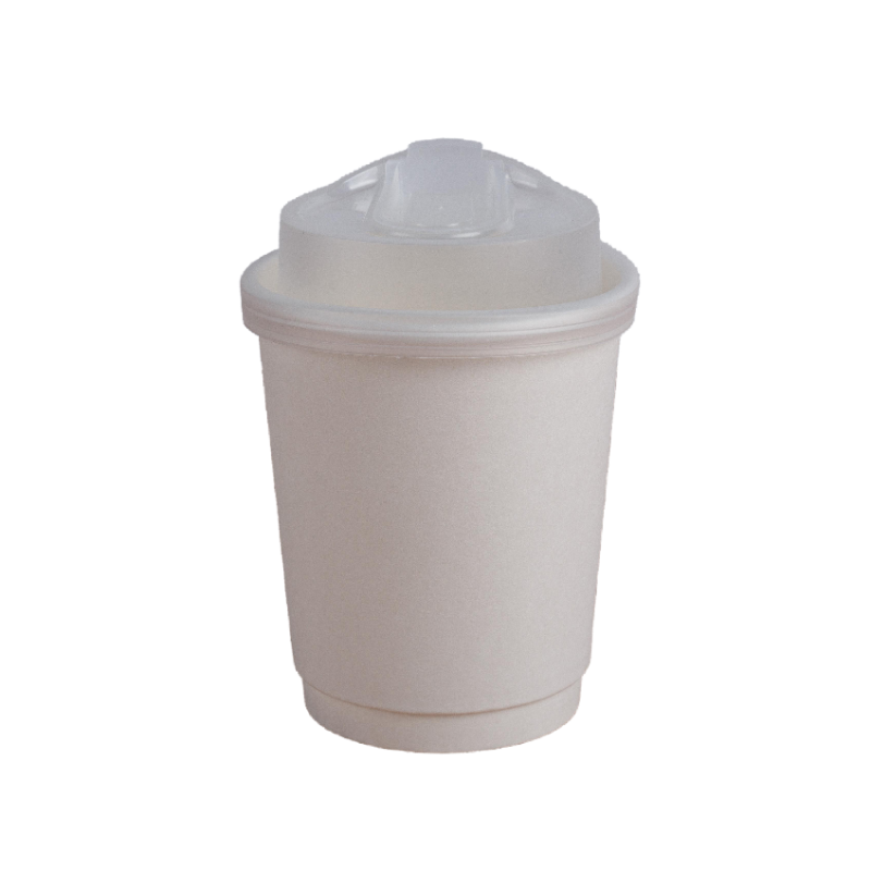 Eco-Friendly Reusable White Plain Art Cups Double Wall Embossed Design ...