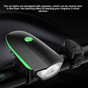 Kidsren intégré phare LED vélo de route klaxon étanche nuit cavalier lampe de poche fort ABS matériel cyclisme équipement batterie - Product Image 2