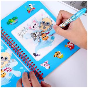Libro de dibujo mágico reutilizable para niños, bolígrafo para colorear, dibujo de números, portátil, tablero de dibujo - Product Image 2