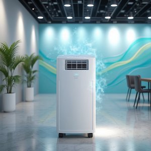 <span class=keywords><strong>Aire</strong></span> acondicionado portátil con doble conducto, inversor de CC, 14000Btu con ETL - Product Image 1