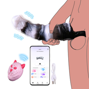 YOCY horse <b>Vibrating</b> Penis Sleeve for Men 10 <b>Vibration</b> Modes Reusable Extender App <b>Remote</b> <b>Control</b> Adult Pleasure Toy for Couples - Product Image 1