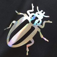 Feuille métallique holographique de vinyle de transfert de chaleur de laser d'arc-en-ciel pour le film élevé de vinyle de presse de la chaleur