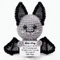 Poupées animales en crochet tricotées à la main, super douces, écologiques, rembourrage en coton PP, énergie émotionnelle positive, poupée anti-stress