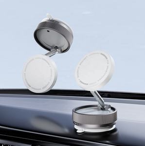 Support de téléphone portable pour tableau de bord de voiture en alliage de zinc K10A, rotation à 360 degrés, fixation magnétique par ventouse - Product Image 2