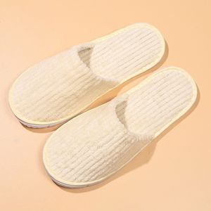 Pantoufles en molleton de corail 8mm biodégradables jetables <span class=keywords><strong>et</strong></span> écologiques pour hôtels haut de gamme, taille <span class=keywords><strong>et</strong></span> logo personnalisables - Product Image 3