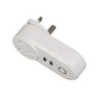 Prise intelligente WiFi Tuya standard britannique 13A avec fonction de minuterie, contrôle à distance, double ports de charge USB et commande vocale