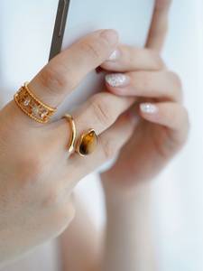 JOJOJO ลูกปัดลายสไตล์โบฮีเมียน, ลูกปัดนำเข้าจากเช็กลูกปัดลอกลายตาเสือ - Product Image 5