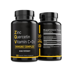 Quercetina y Zinc, 60 Cápsulas Vegetarianas, Suplemento para el Cuidado del Hígado y Riñones para Adultos, Apoyo Inmunológico, Producto de Belleza - Product Image 1