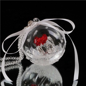 Christmas Romantic Crystal Glass Round Ball <strong>Snowflake</strong> Car Interior <strong>Decoration</strong> for Souvenir Birthday Wedding Return Gift - Product Image 4
