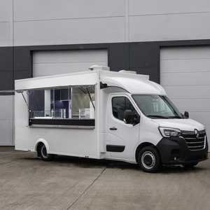 White Mobile Food Truck Trailer Box Van Frozen Food Delivery Vehicle for Street Catering and Mobile Kitchen Use - Product Image 1