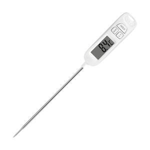 Digital Probe <b>Thermometer</b> White Stainless Steel Waterproof Automatic Shutdown For Coffee Tea Food Measurement - Product Image 2