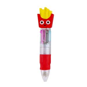 Pulpen Mini Kartun Empat Warna Lucu Portabel Pulpen Buku Catatan Siswa 4 Warna 0.5mm Alat Tulis Multi-Warna Bentuk Hewan Hadiah Kecil - Product Image 5