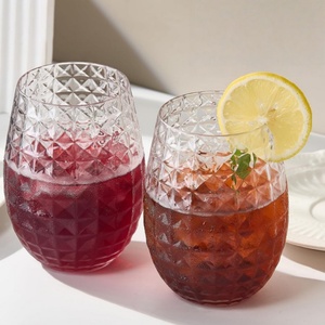 Verre à vin transparent en forme d'ananas, en plastique de qualité alimentaire, verre à vin rouge, verre à whisky de grande capacité en forme d'œuf - Product Image 1