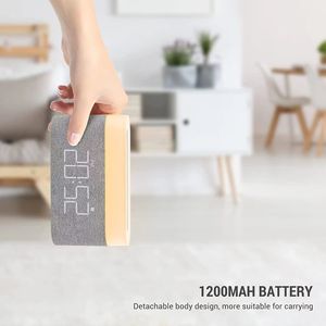 Réveil numérique de haute qualité avec charge sans fil 15W Max lampe de chevet tactile avec luminosité réglable pour téléphone intelligent - Product Image 5
