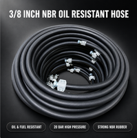 Tuyau en caoutchouc NBR résistant à l'huile de 3/8 po : résistance à 20 bars, taille standard DN10, le choix universel pour le transfert hydraulique et d'huile