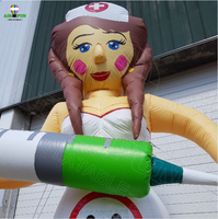 Airfun Gonflable femme Holland poupées 3.5m de haut géant gonflable femme infirmière cartoon hot new sale durable pvc